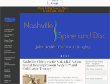 Tablet Screenshot of nashvillespineanddisc.com